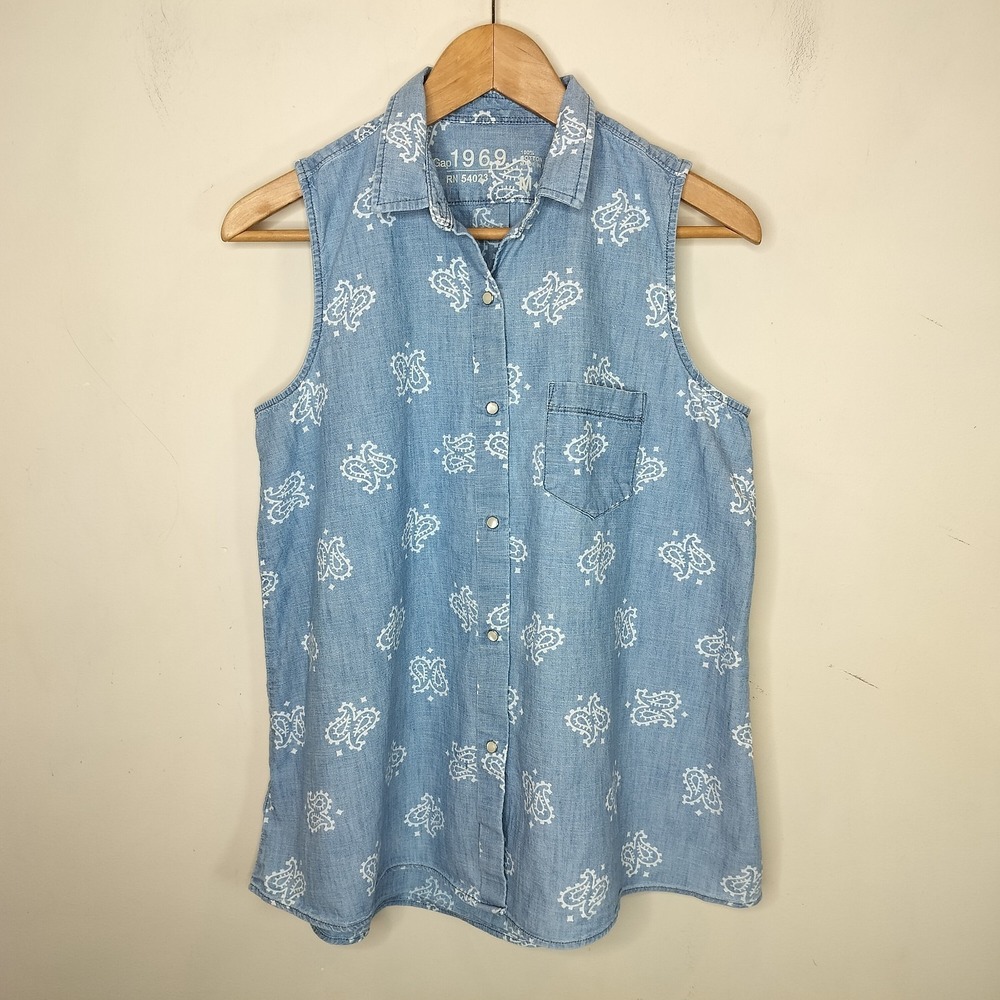 Paisley Denim Shirt Sold